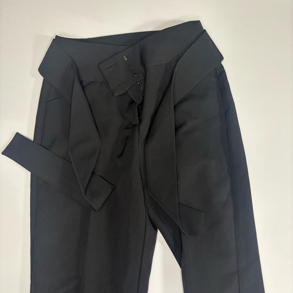 Dynamite Elegant Black Tie Waist Trousers